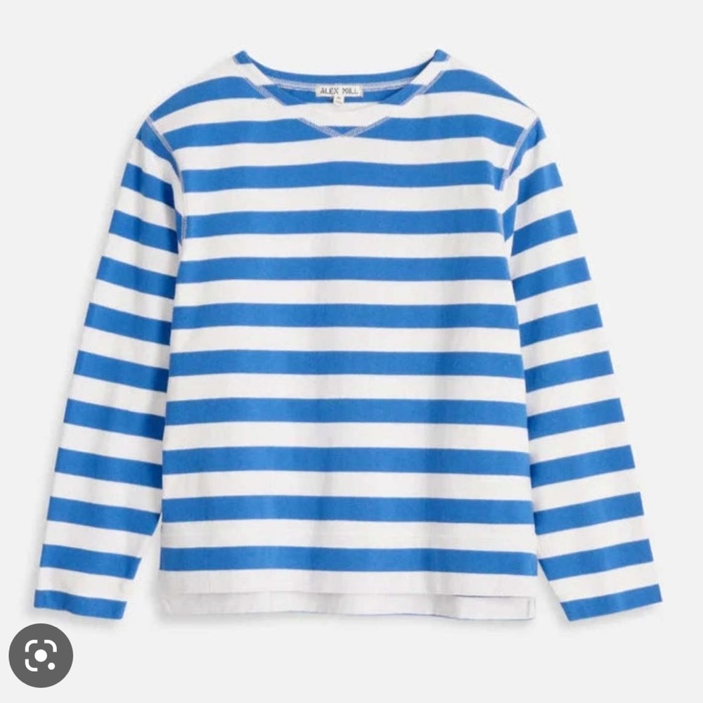 Alex Mill Lakeside Tee in Bold Stripe